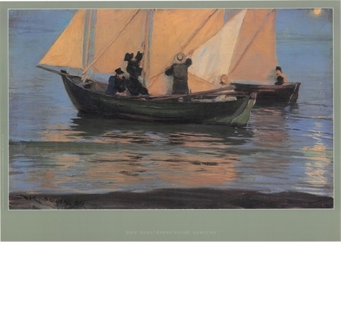 Krøyer: Skagboere går ud på nattefiskeri